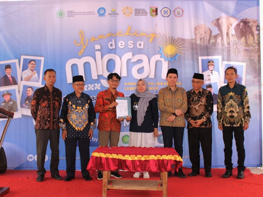 SaranMu Lampung Launching Desa Migran Hargomulyo Binaan Bersama UM Metro